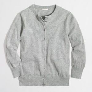 J. Crew Factory Clare Cardigan Gray Size S